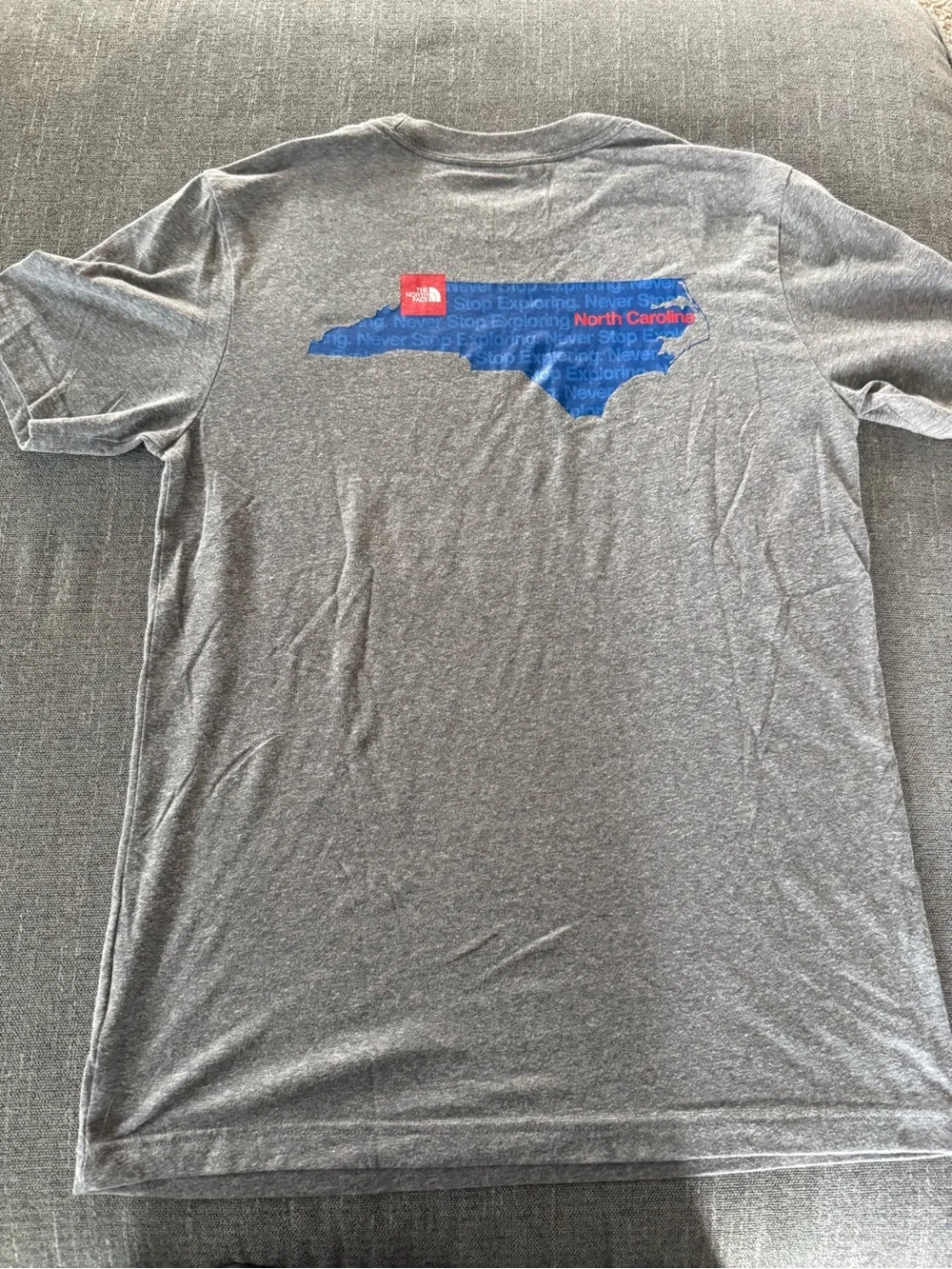 The North Face Men's Heather Gray Chest Logo Tee